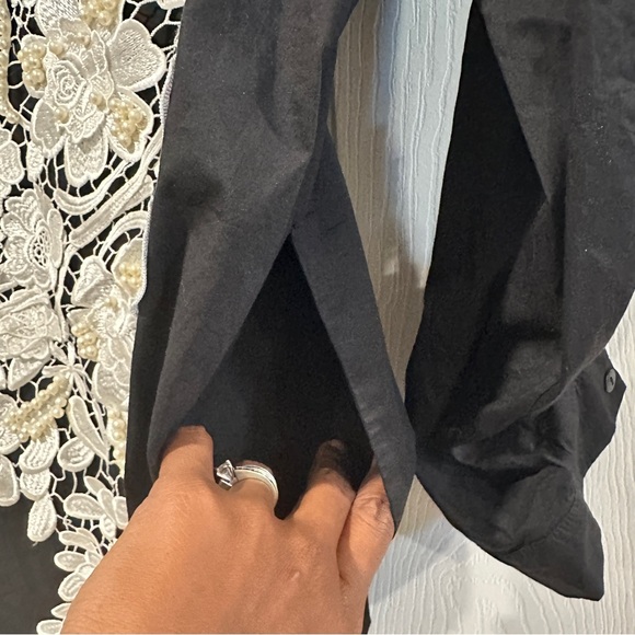 Stylish Black Button-Down Women's Shirt - Picture 6 of 8